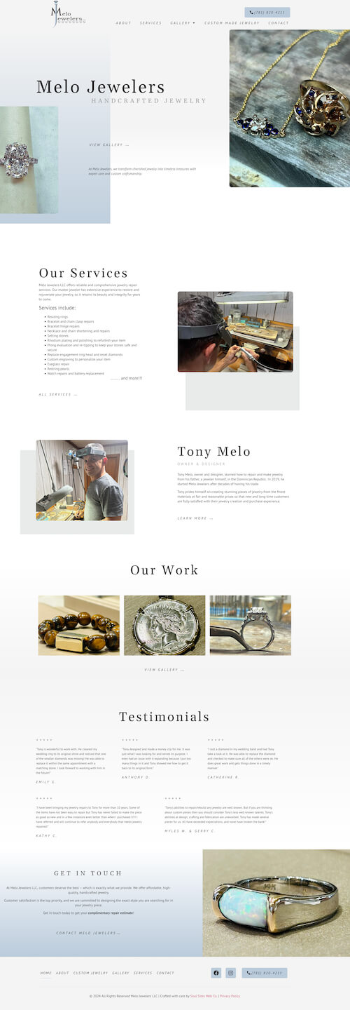 Melo Jewelers - Customers deserve the best – which is exactly what we provide website