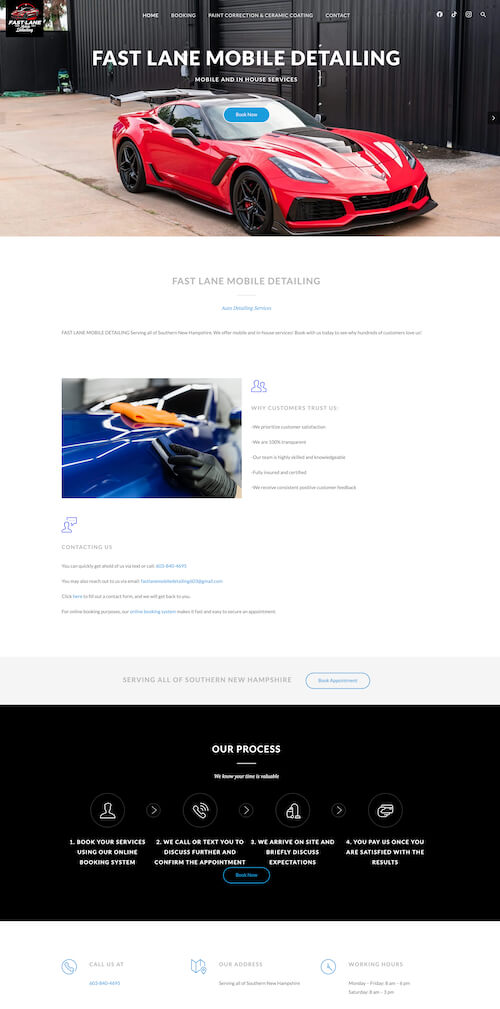 mobile detailing car website
